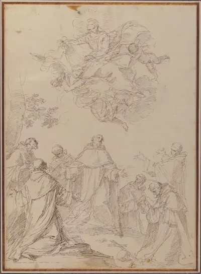 The Virgin Bringing The Habit To The Seven Founding Fathers Of The Servite Order