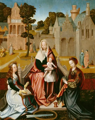 The Virgin Enthroned With St Catherine And St Mary Magdalene