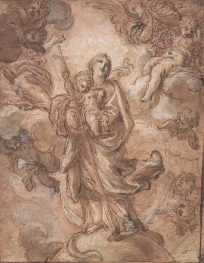 The Virgin Immaculate With The Christ Child In Glory