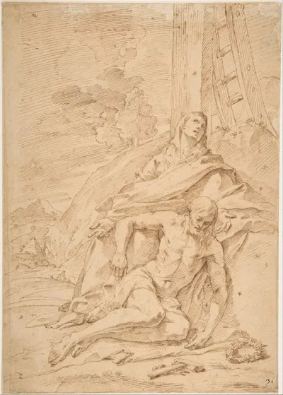 The Virgin Lamenting Over The Dead Christ