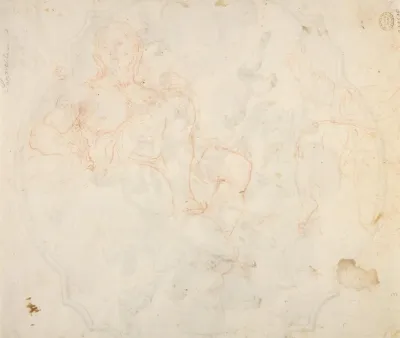 The Virgin Nursing The Christ Child In A Glory Of Angels