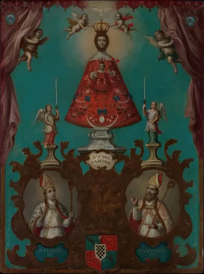 The Virgin Of El Camino With St Fermin And St Saturnino
