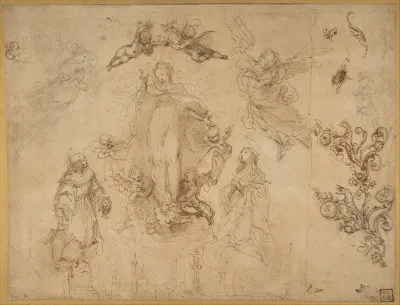 The Virgin Protectress Of The City Of Siena