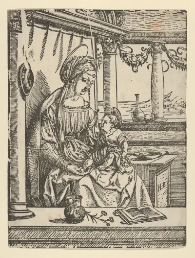 The Virgin Seated With The Child