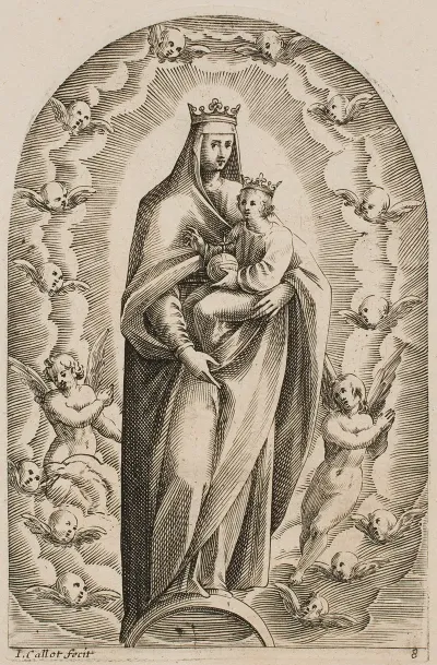 The Virgin Standing On A Crescent