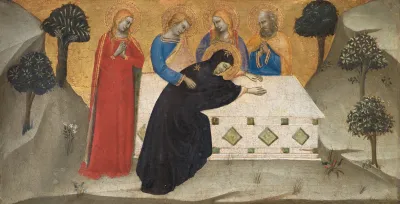 The Virgin Swooning And The Three Maries At The Tomb Of Christ
