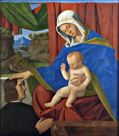 The Virgin With The Christ Child And A Donor