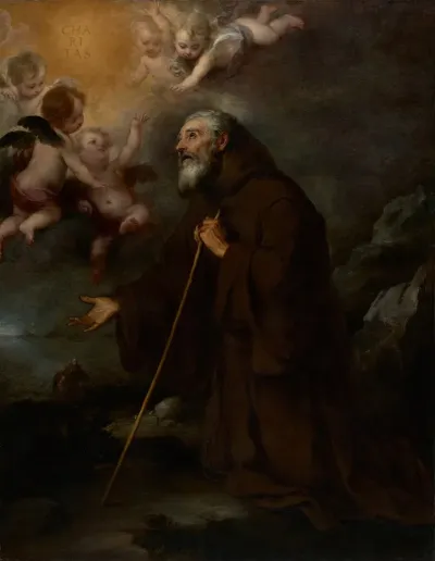 The Vision Of Saint Francis Of Paola