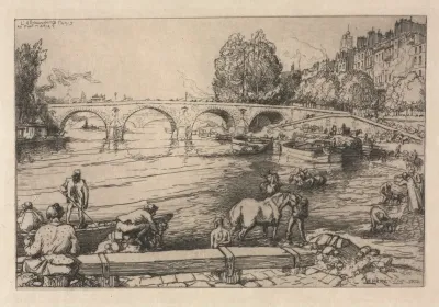 The Watering Place At Marie Bridge