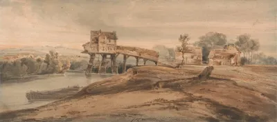 The Watermill Above The Bridge At Charenton