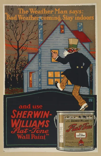 The Weather Man Says Bad Weather Coming Sherwin Williams Flat Tone Wall Paint