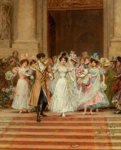 The Wedding Church Of St Roch Paris