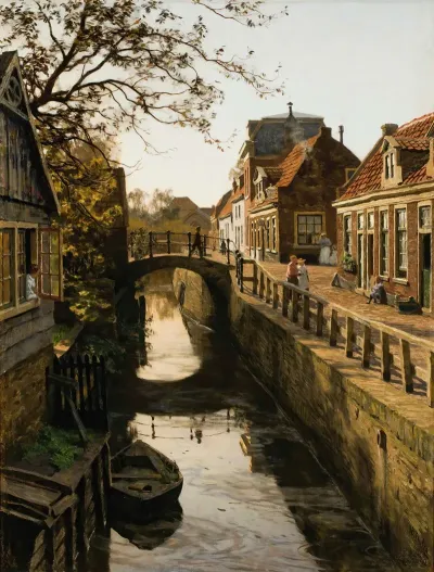 The Wegje With The Bleiswijkstraat Canal In Enkhuizen