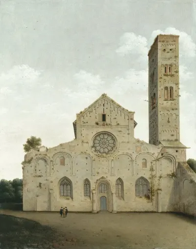 The West Facade Of The Church Of Saint Mary In Utrecht