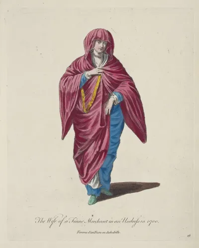 The Wife Of A Franc Merchant In An Undress In 1700 Femme Dun Franc En Deshabille