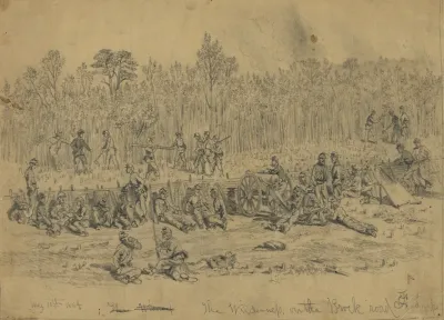 The Wilderness On The Brock Road 2nd Corps May 11th 1864