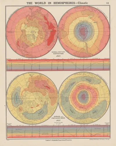The World In Hemispheres Climatic 2