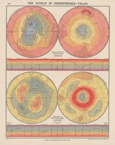 The World In Hemispheres Climatic