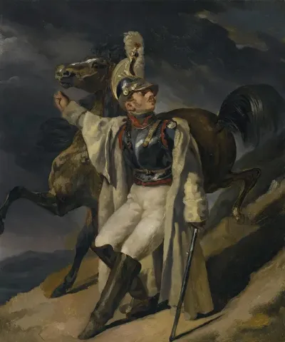 The Wounded Cuirassier Study Le Cuirassier Blesse Quittant Le Feu Esquisse