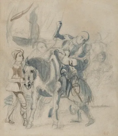 The Wounded Goetz Von Berlichingen Takes Refuge In A Gypsy Camp