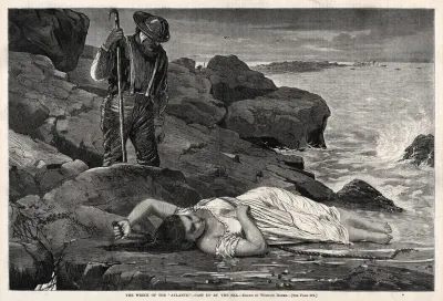 The Wreck Of The Atlantic Cast Up By The Sea