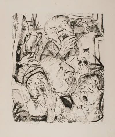 The Yawners Plate 7 From The Portfolio Faces 2
