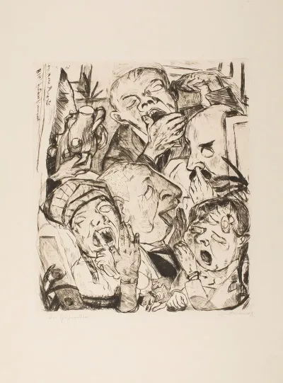 The Yawners Plate 7 From The Portfolio Faces