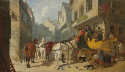 The York London Coach At The George Inn Stamford