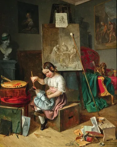 The Young Artist In The Studio