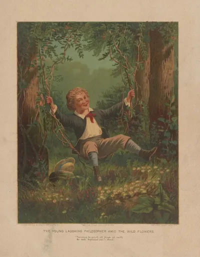 The Young Laughing Philosopher Amid The Wild Flowers