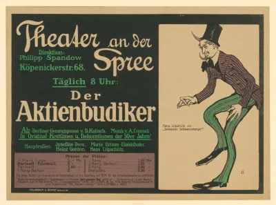 Theater An Der Spree Der Aktienbudiker Hans Lupschutz Als Schneider Schwenneberger