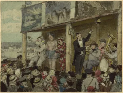 Theater Of Wandering Artists Near The Moscow Gates