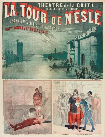 Theatre De La Gaite Tous Les Soirs A 8 Heures La Tour De Nesle