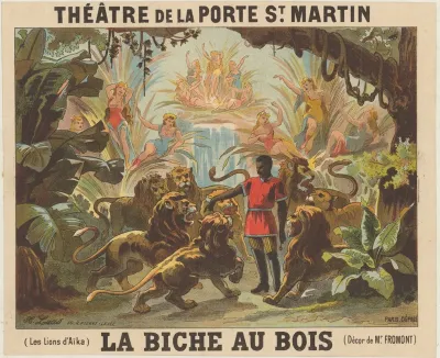 Theatre De La Porte Saint Martin La Biche Au Bois Les Lions Daika