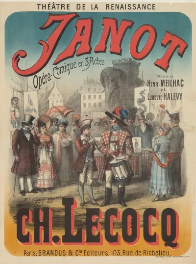 Theatre De La Renaissance Janot Opera Comique En Trois Actes