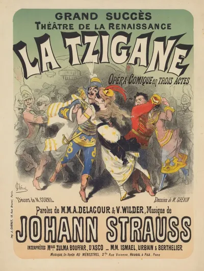 Theatre De La Renaissance La Tzigane Opera Comique En 3 Actes Musique De J Strauss