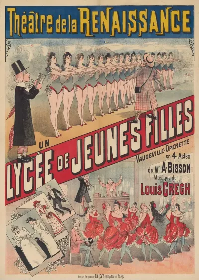 Theatre De La Renaissance Un Lycee De Jeunes Filles Vaudeville Operette En 4 Actes De Mr A Bisson