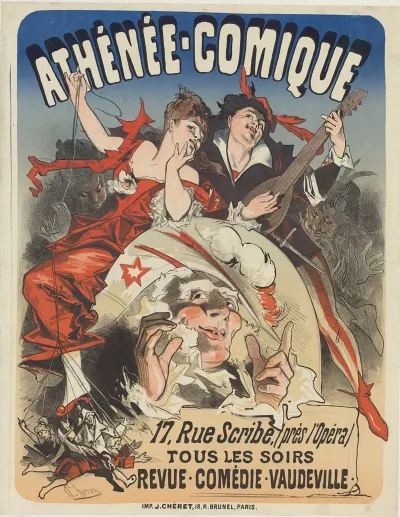 Theatre De Lathenee Comique 17 Rue Scribe Revue Comedie Vaudeville