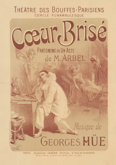 Theatre Des Bouffes Parisiens Cercle Funambulesque Coeur Brise Pantomime En Un Acte De M Arbel