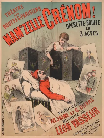 Theatre Des Bouffes Parisiens Mamzelle Crenom Operette Bouffe En 3 Actes