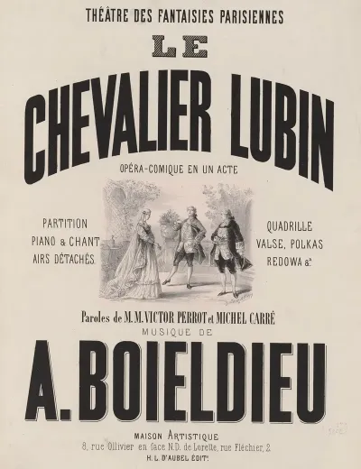 Theatre Des Fantaisies Parisiennes Le Chevalier Lubin