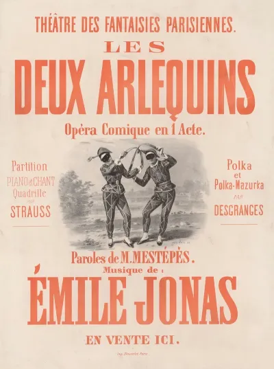 Theatre Des Fantaisies Parisiennes Les Deux Arlequins