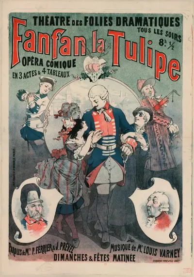 Theatre Des Folies Dramatiques Fanfan La Tulipe Opera Comique En 3 Actes