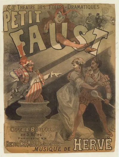 Theatre Des Folies Dramatiques Le Petit Faust Musique De Herve