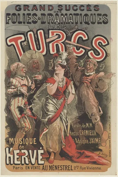 Theatre Des Folies Dramatiques Les Turcs Musique De Herve