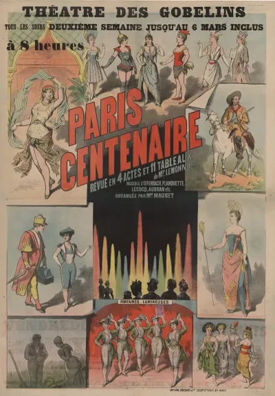 Theatre Des Gobelins Paris Centenaire Revue De Mr Lemonnier