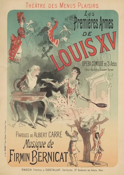 Theatre Des Menus Plaisirs Les Premieres Armes De Louis Xv Musique De Firmin Bernicat