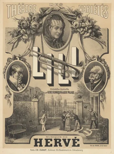Theatre Des Varietes Lili Comedie Operette De Mmrs Alfred Hennequin Et Albert Millaud