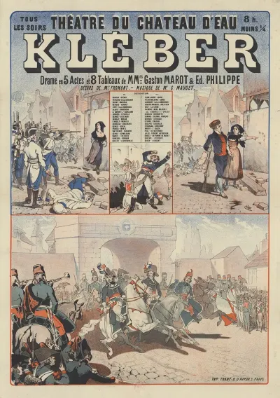 Theatre Du Chateau Deau Kleber Drame En 5 Actes Et 8 Tableaux De Mmrs Gaston Marot Ed Philippe