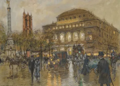Theatre Du Chatelet And Tour St Jacques Paris
